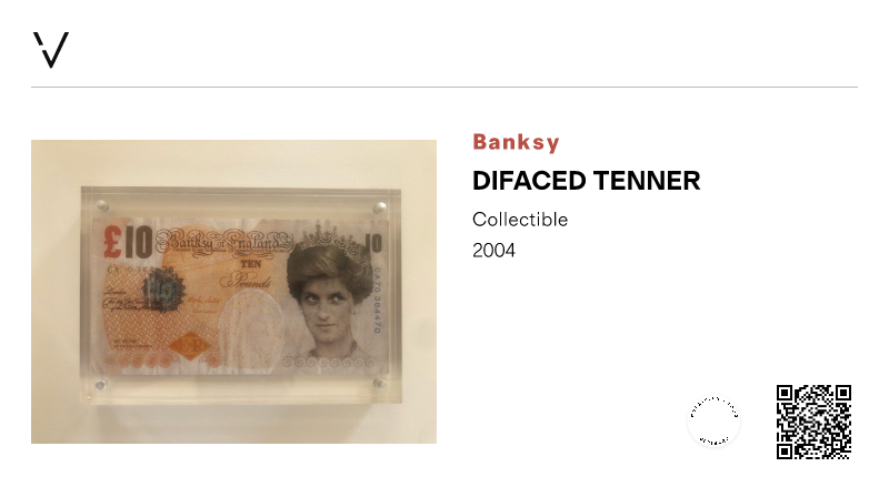 Banksy Difaced Tenner View Certificate