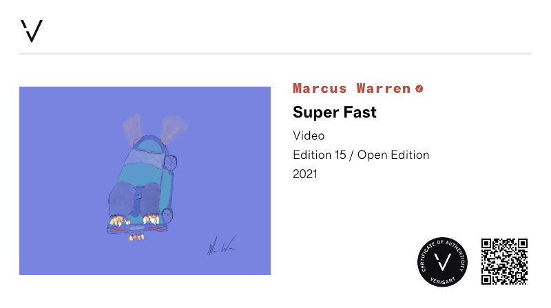 Marcus Warren | Super Fast | View certificate