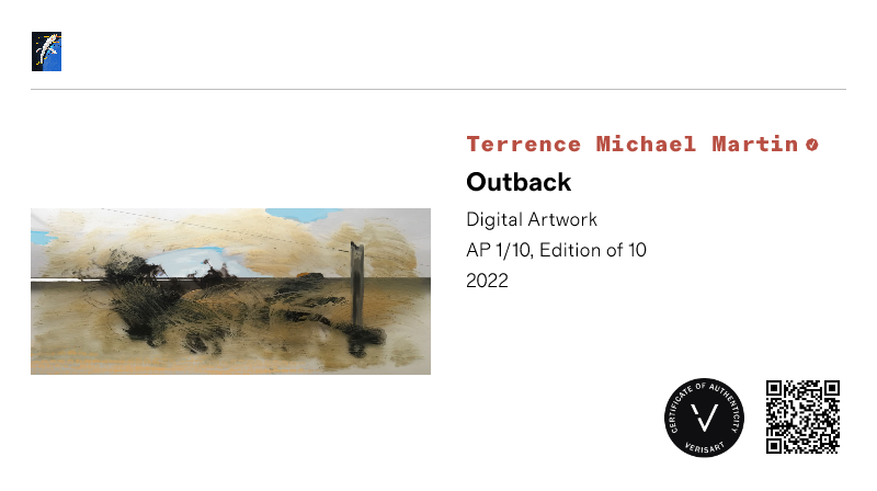Terrence Michael Martin | Outback | View certificate
